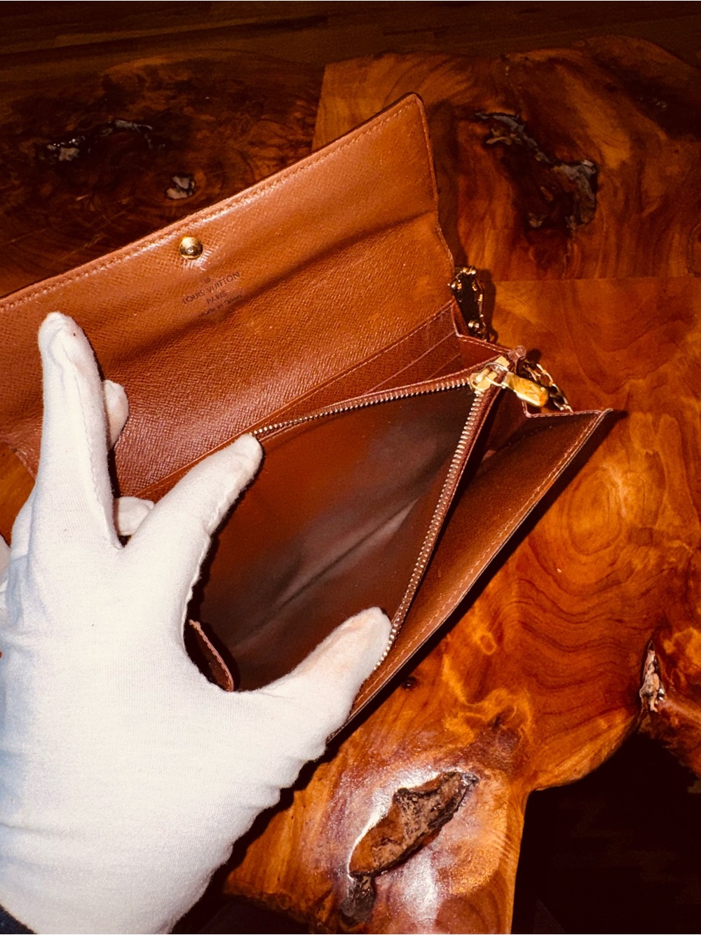 Louis Vuitton monogram vintage Sarah wallet converted Crossbody 2012 - Picture 9 of 14
